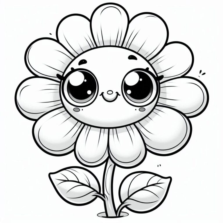 Lindos desenhos de flores para imprimir e colorir