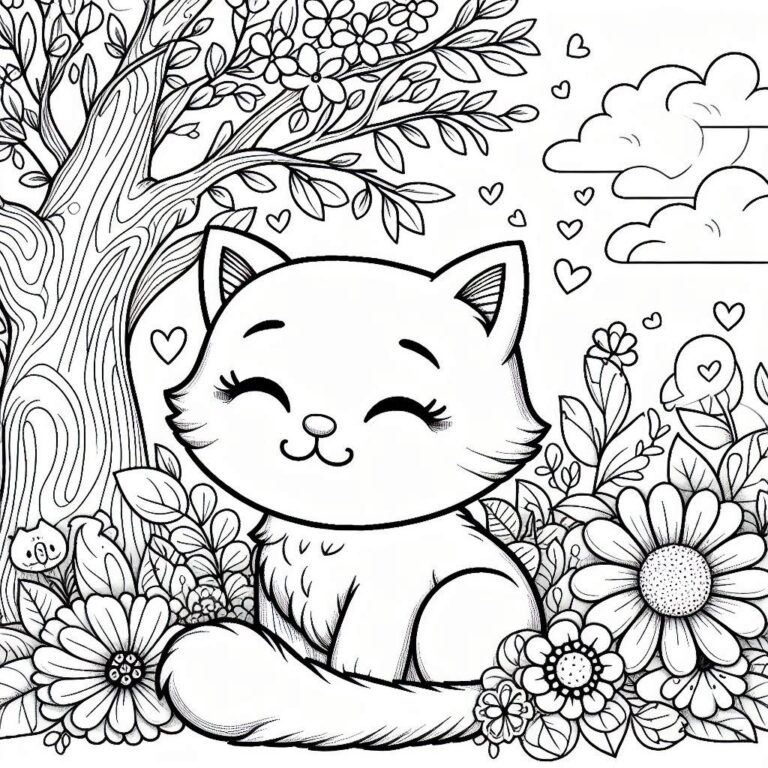 Lindos desenhos da primavera para colorir