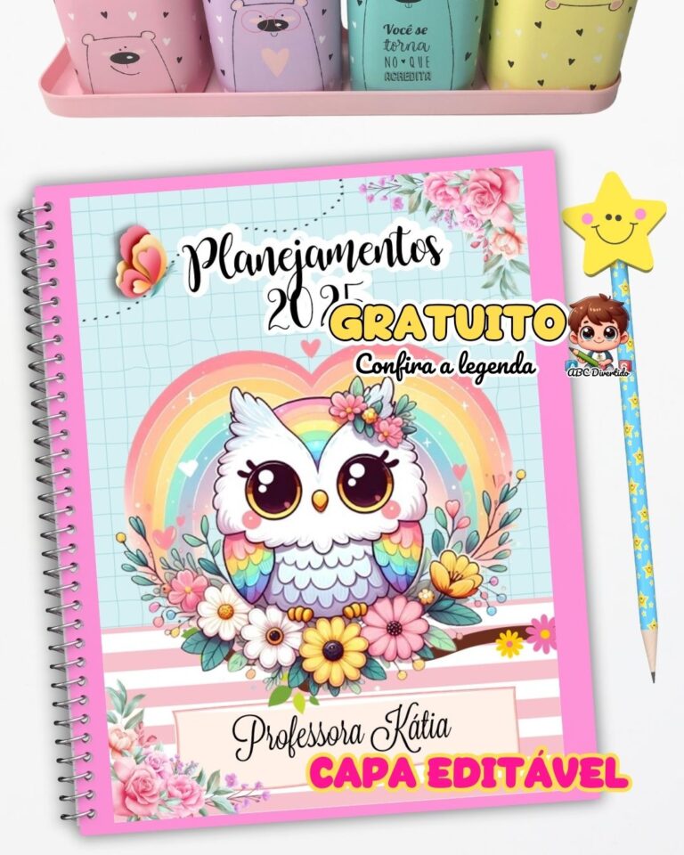 Organizador da Professora 2025 Corujinha – Faça o Download Gratuitamente!