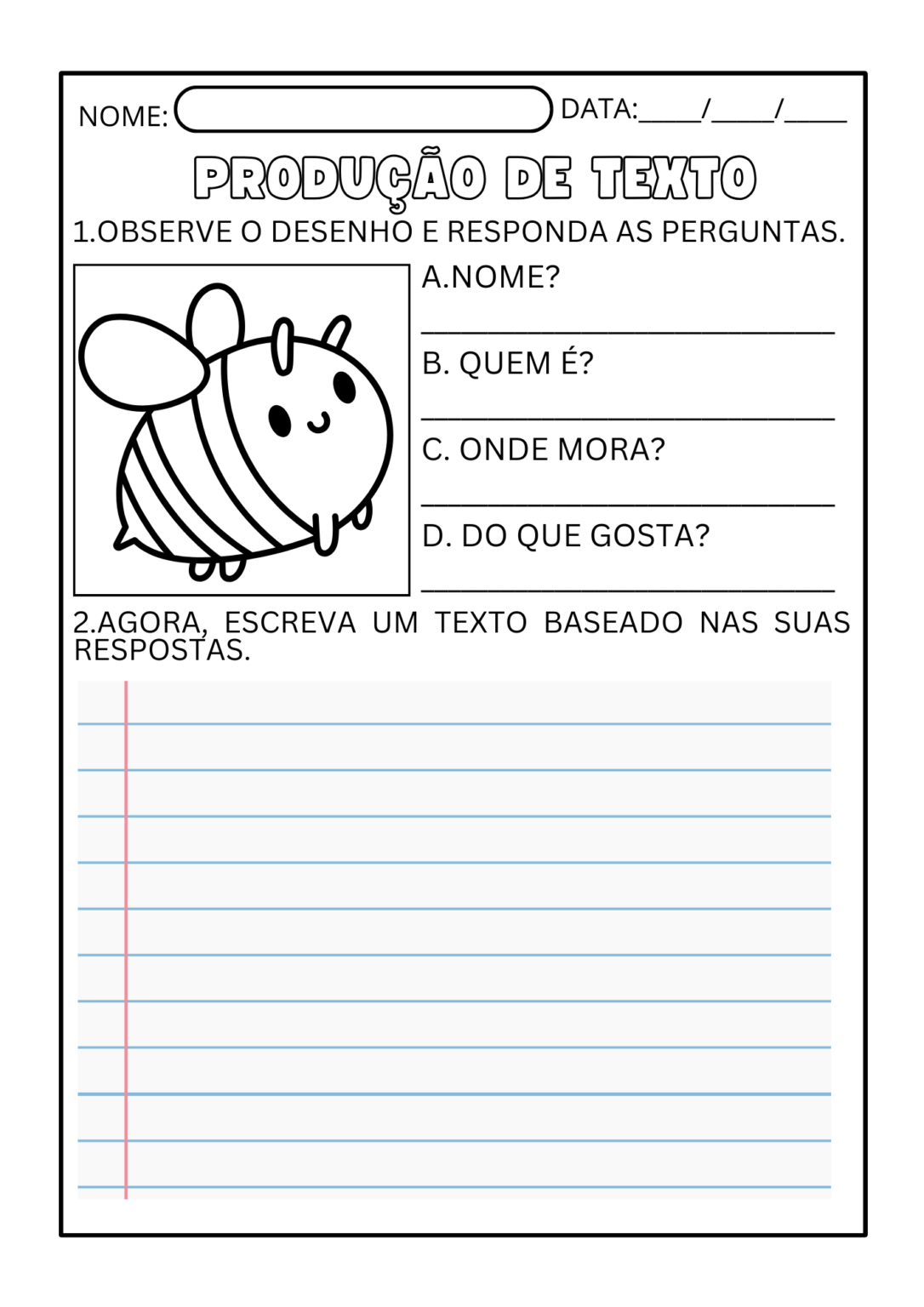 50 Atividades Produção de Textos para Alfabetização