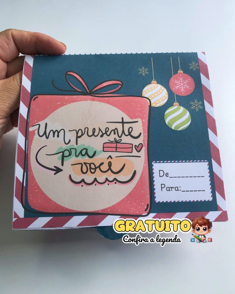 Cartão Natalino Um Presente Para Você grátis