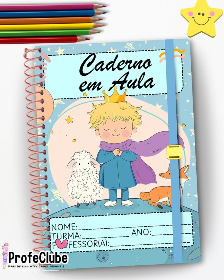 Capinhas Caderno do Aluno Pequeno Príncipe