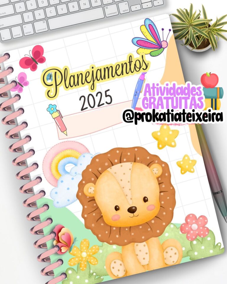 Planner grátis PDF tema leaozinho