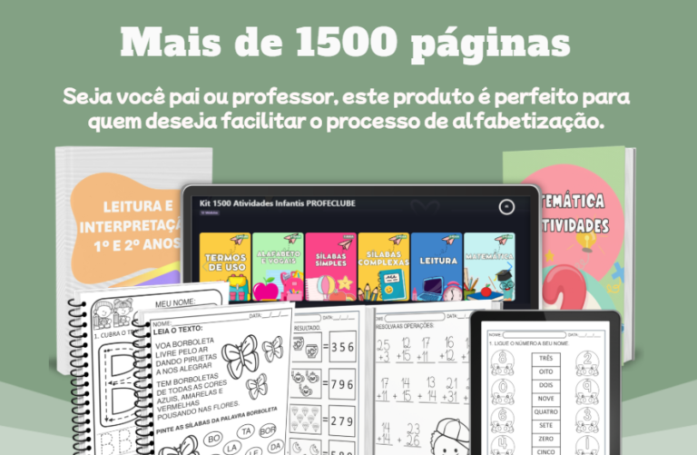 Mais de 1500 Atividades para você alfabetizar
