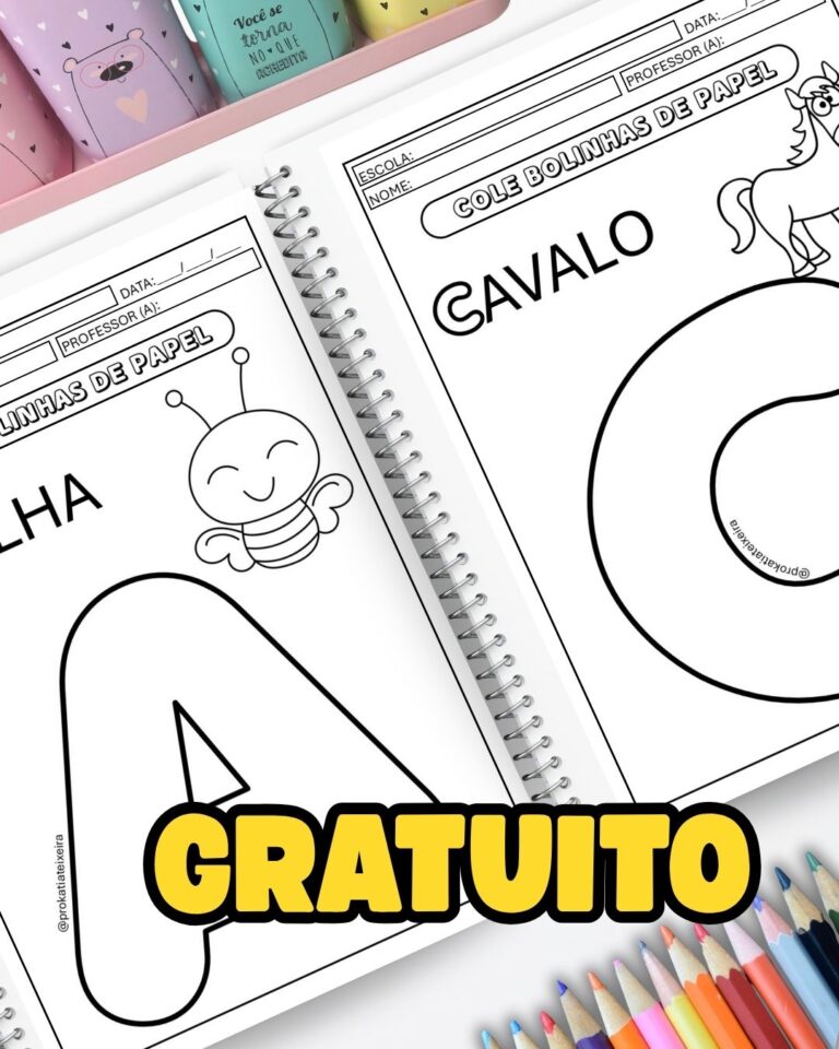 Alfabeto para a Educação Infantil de A a Z