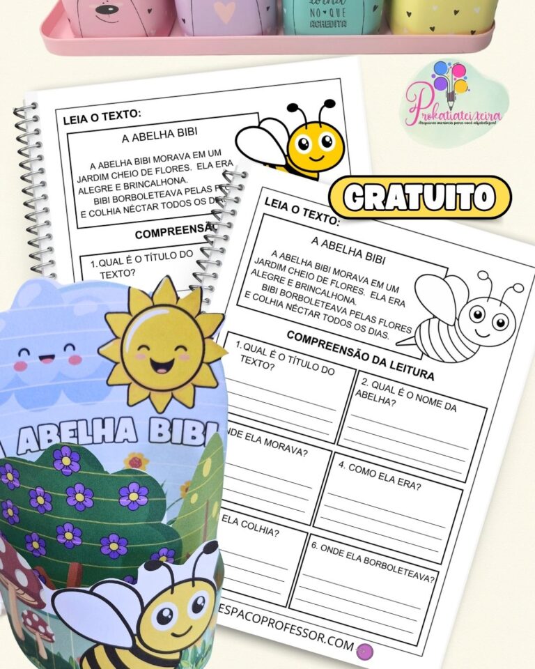 Leiturinha com Cenário A Abelhinha Bibi