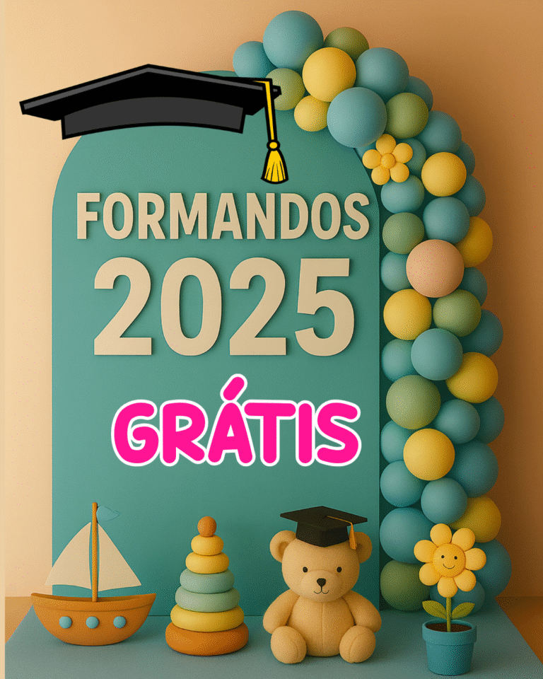 Painel Formatura Educação Infantil 2025 grátis