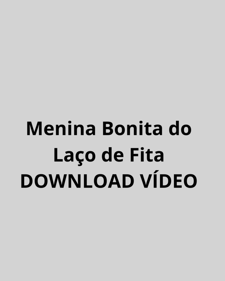 Vídeo História Menina Bonita do Laço de Fita
