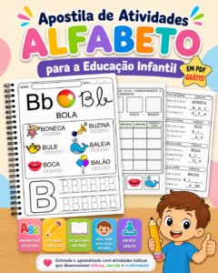 Apostila de Atividades Alfabeto para a educação infantil em PDF grátis