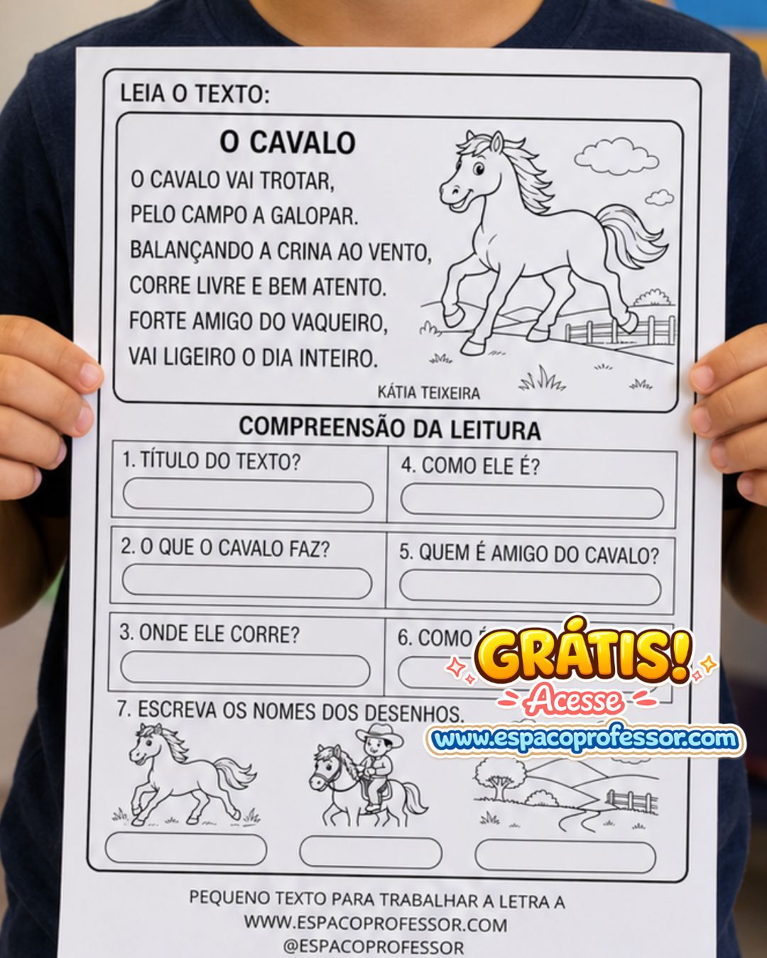 Pequeno Texto Para Trabalhar a Letra C