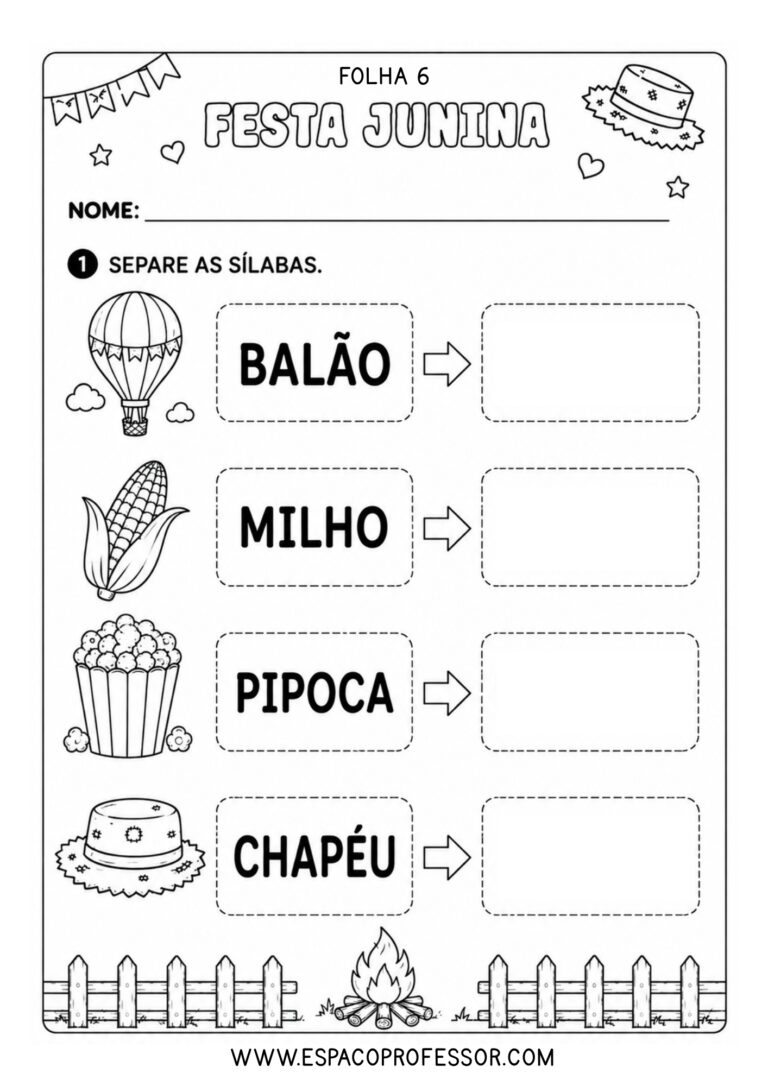 21 Atividades Festa Junina Educação Infantil para Imprimir