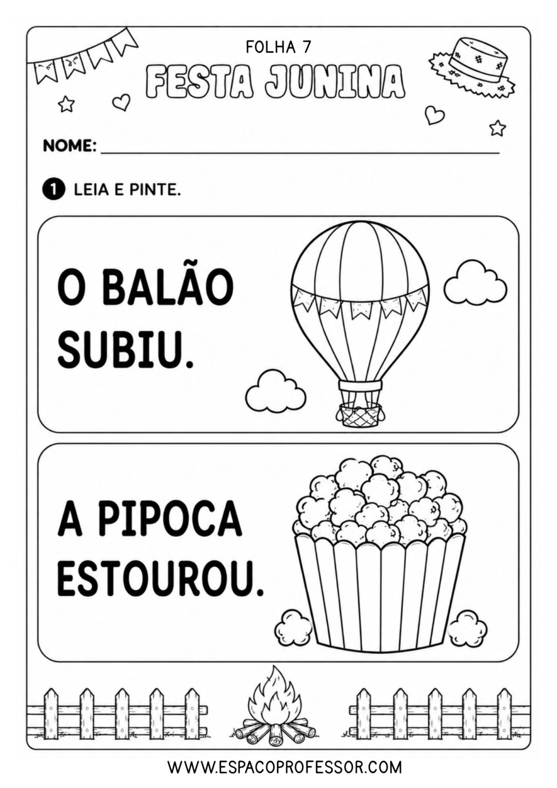 21 Atividades Festa Junina Educação Infantil para Imprimir