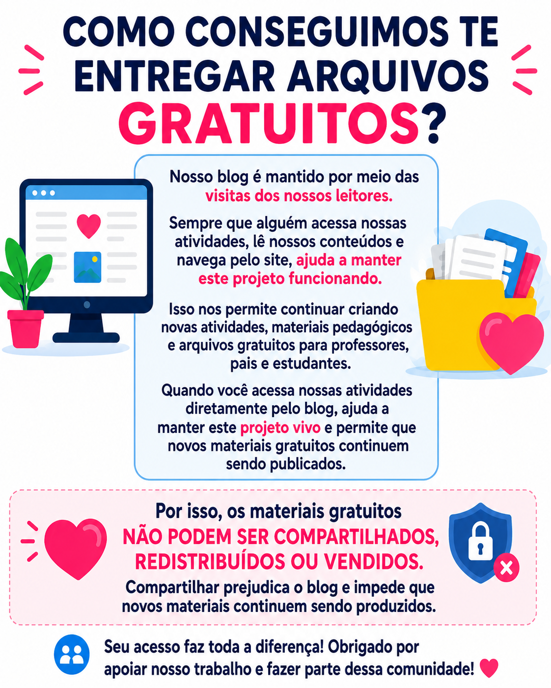 Como conseguimos entregar arquivos gratuitos