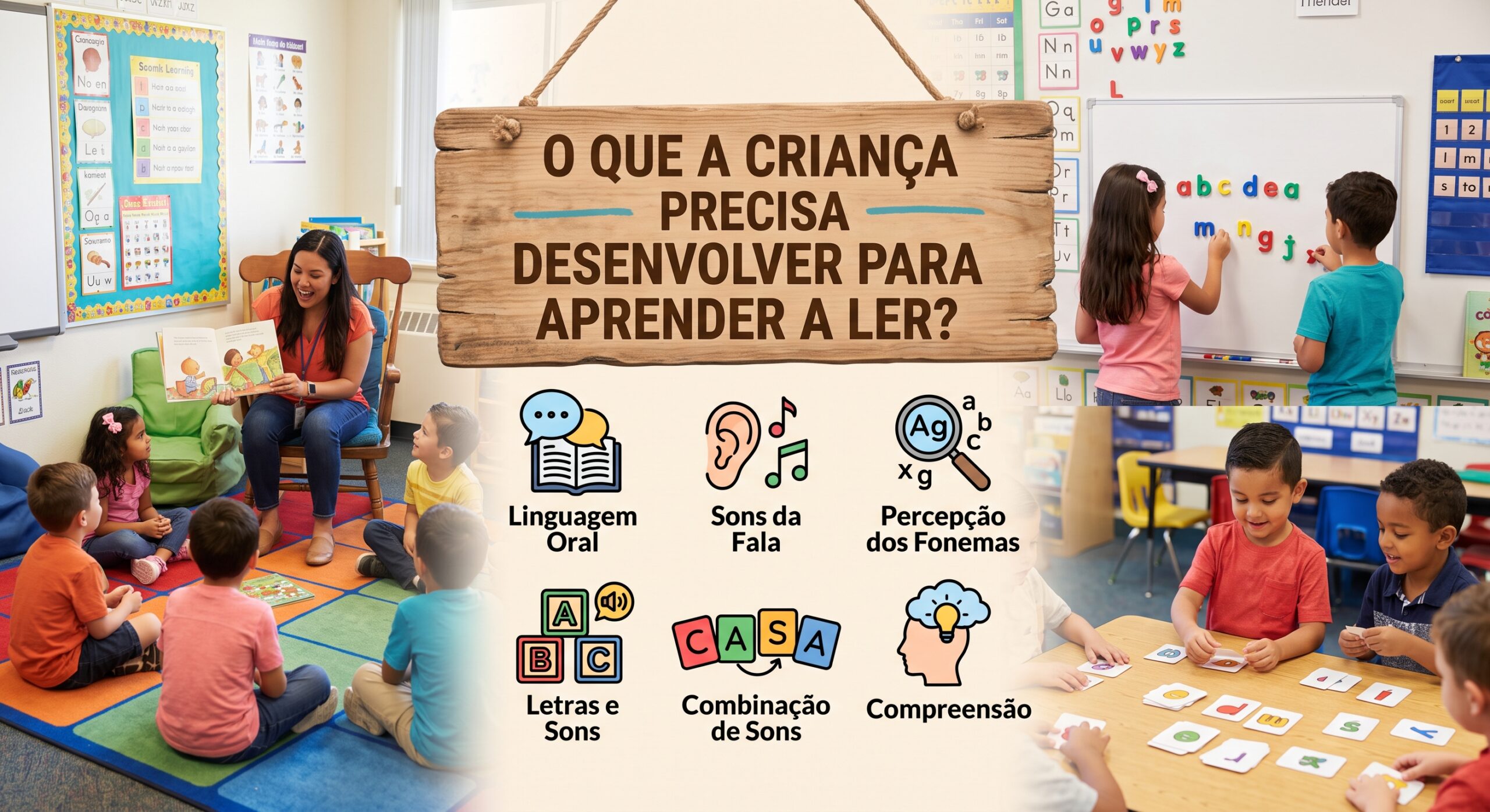 O que a criança precisa desenvolver para aprender a ler?